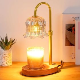 Candle Warmer Lamp Electric Timer - Candles Warming Light Height Adjustable Dimmable Warmers Flower Lamps No Flame Heat Warm Melt Wax Jar Modern