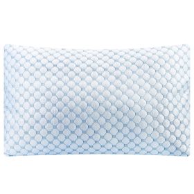 2Pcs Or 1Pc Cooling Memory Foam Pillow Ventilated Soft Bed Pillow With Cooling Gel Infused Memory Foam Machine Washable (Option: King-1Pc)