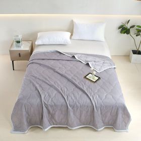 1pc Innovative Soundwave Design Ultra Soft Thin Quilt, Cozy & Breathable All-Season Reversible Comforter For Hot Sleepers, Ideal Lightweight Bedd (Option: 100X150cm)