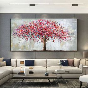 Oil Painting Hand Painted Landscape Abstract Landscape Modern luxurious family corridor living room bedroom decoration painting (size: 50x100CM)