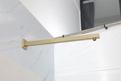 8/16/17 Inch 6-13/16 inch 8-16inch Shower Head Extension Arm (Length: 16 inch, Color: Gold)