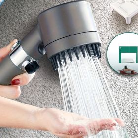 Space Saving 3" Shower Head Kit - 1/2 Inch Standard Connector, Comes with Extra Filter Cartridge (Color: 9 packaging set (including 5 filter)